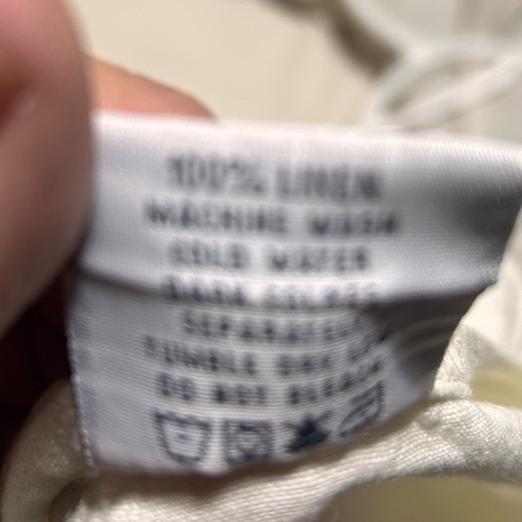 Click xl- Elegant Creamy yellow linen Sleeveless Tank Top- new or like new - Picture 6 of 8